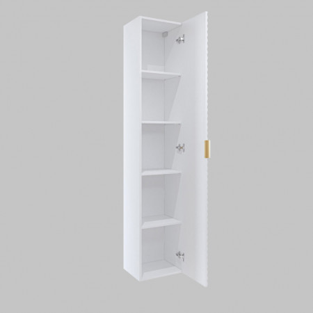 Шкаф настенный на 1 дверь для ванной Helvetia LAURA 3097NM17 (белый)