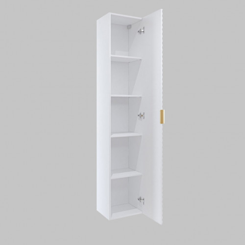 Шкаф настенный на 1 дверь для ванной Helvetia LAURA 3097NM17 (белый)