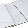 Стол обеденный раскладной CRV- Martin,Arctic ice ceramic top black base,140см,черный 