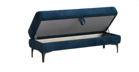 Банкетка с нишей Mil- Wok 100х45х45 см (Синий)