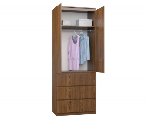 Шкаф Стиль-80 (ящики) 211х80х52 cм KOD- ШК-80-3 стиль 