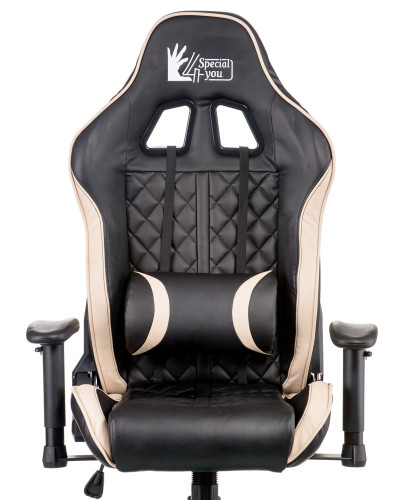 Кресло офисноеTPRO-  ExtremeRace 3 black/cream E5654