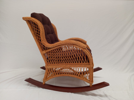 Кресло-качалка CRU- Буковель kg0001 медового цвета