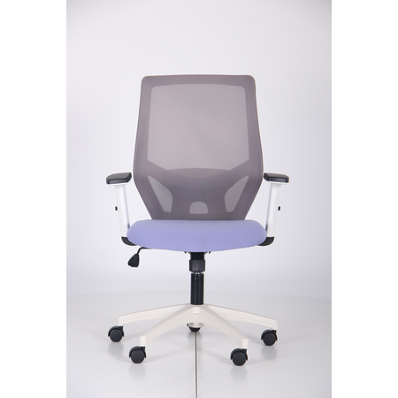 Кресло офисное AMF- Lead White (сиденье SM 2326/спинка Сетка HY-109 серая)