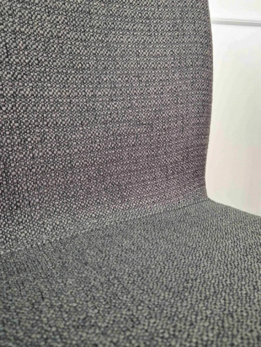 Стул INI- NAVY темно-серый, серый тк./черный каркас