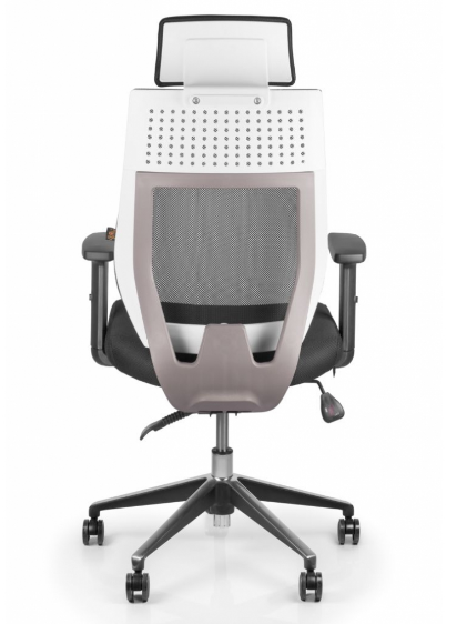 Кресло офисное BRS- Team White/Grey Arm_1D alum-chrome TBG1d_alu-01