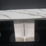 Стол модерн CON- ALBURY (Олбери), MARBLE GLASS WHITE