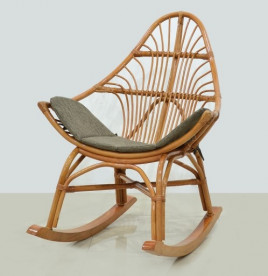 Кресло-качалка из натурального ротанга CRU- Нео kk0004