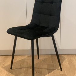 Стул кухонный GDZ- MILA (черный, коричневый на черных ножках) 