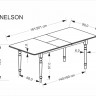 Стол HALMAR NELSON белый