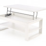 Стол трансформер с подъемной столешницей HALMAR BETTY белый