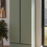 Шкаф на 2 двери с 1 ящиком  Helvetia CROSS S 24GWMY18 (дымчатый зеленый/черный)