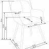 Стул обеденный с подлокотниками PL- HALMAR K-283