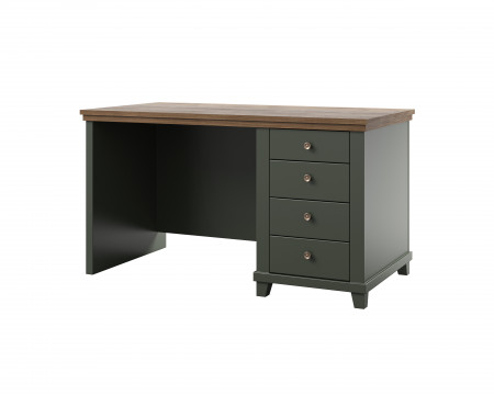 Письменный стол с 4 ящиками Helvetia EVORA 24ZRJU03 (зеленый/дуб Лефкас)