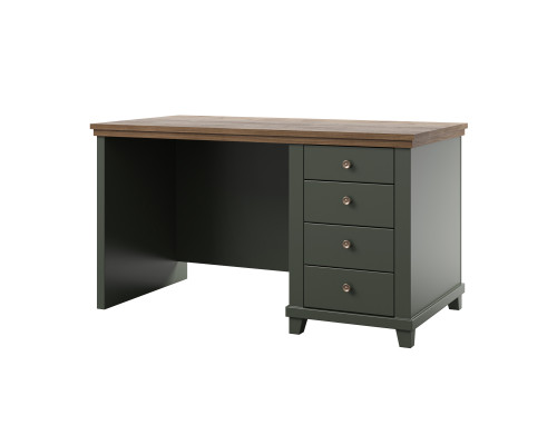 Письменный стол с 4 ящиками Helvetia EVORA 24ZRJU03 (зеленый/дуб Лефкас)