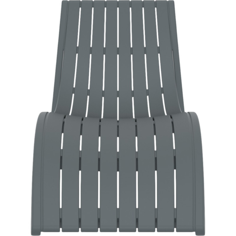 Шезлонг из полипропилена Siesta Slim (серый)