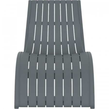 Шезлонг из полипропилена Siesta Slim (серый)