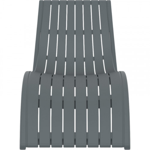 Шезлонг из полипропилена Siesta Slim (серый)