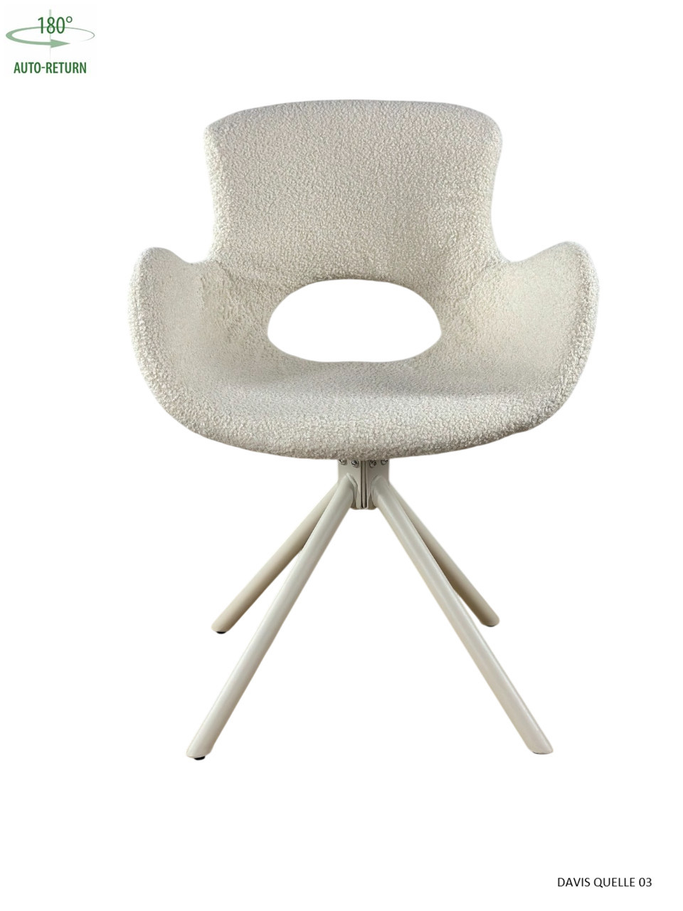 Стул обеденный с автоповоротом MIYA Perfect (бежевый)