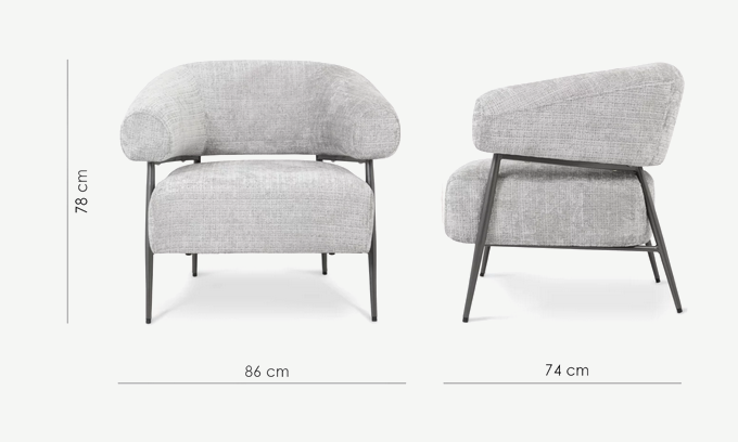 Кресло CRV- Cocoon Silver breeze charm 