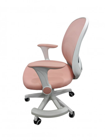 Кресло вращающееся детское с подставкой для ног Perfect KIDS ASTRONAUT розовый