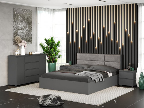 Спальня (модульная) EVR- Лайт-2 графит