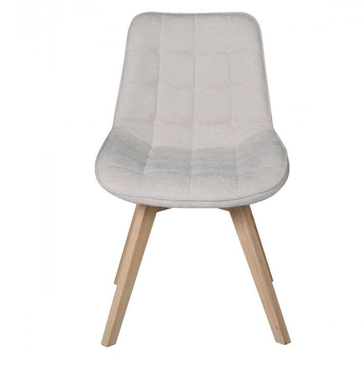Стул INI- LENY каркас дерево/ беж, серый