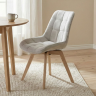 Стул INI- LENY каркас дерево/ беж, серый