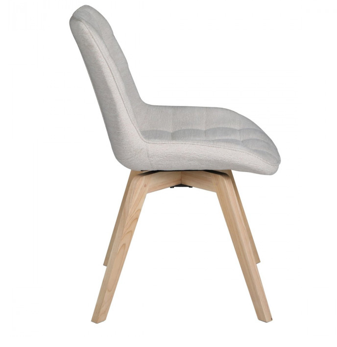 Стул INI- LENY каркас дерево/ беж, серый