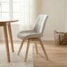 Стул INI- LENY каркас дерево/ беж, серый