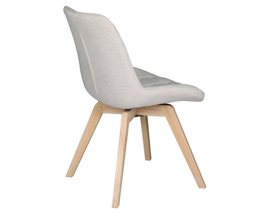Стул INI- LENY каркас дерево/ беж, серый