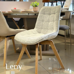 Стул INI- LENY каркас дерево/ беж, серый