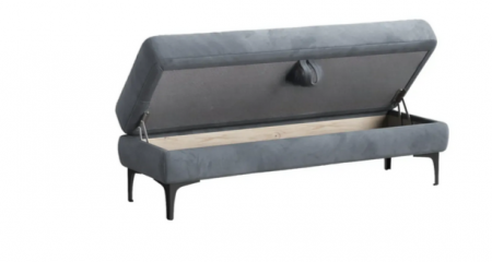 Банкетка с нишей Mil- Wok 100х45х45 см (Серый)