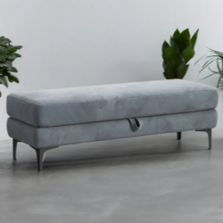 Банкетка Mil- Wok з нишей 100х45х45 см,Серый