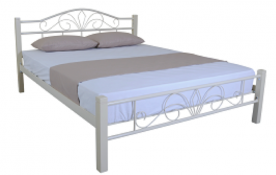 Двуспальная кровать BIO- Айрон Релакс Вуд (бежевый)
