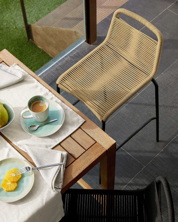 Стул полубарный Kave Home GLENVILLE  62 см CC5116J11 (коричневый)