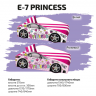 Кровать машина VRN- ELIT Princess E-7 (белый)