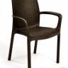 Стул пластиковый ECO- Keter Bali (коричневый, серый, бежевый)
