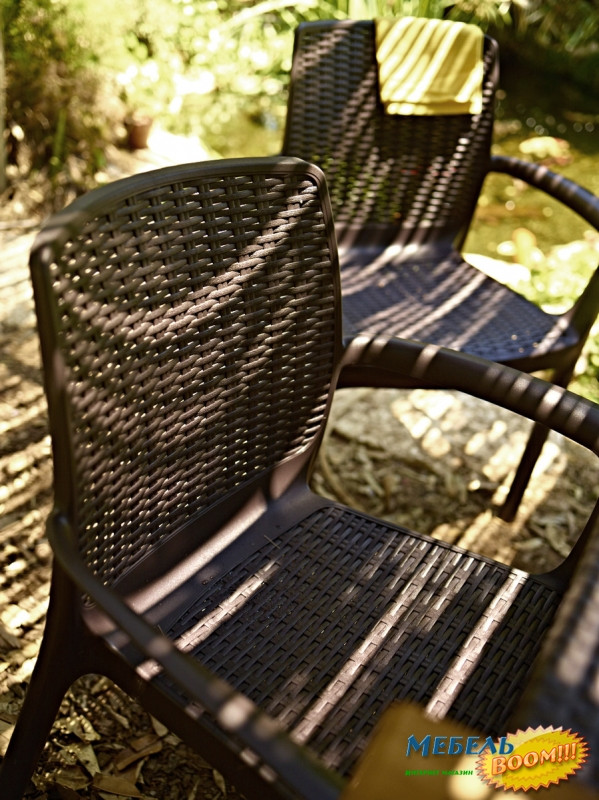 Стул пластиковый ECO- Keter Bali (коричневый, серый, бежевый)