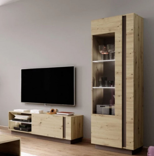 Стенка Perfect Home Арко / Arco D  Дуб артизан/графит