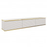 Тумба под ТВ навесная Perfect Home Оро / Oro RTV175 MDF 3-дверная Белый