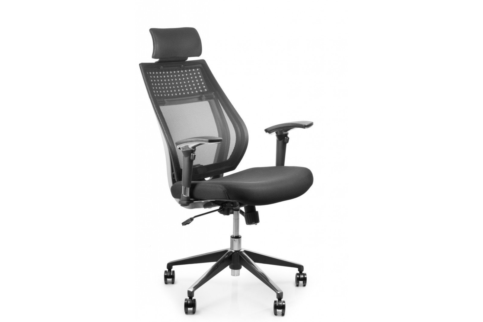 Кресло офисное BRS- Team Black/Grey Arm_2D alum-chrome TBG2d_alu-01