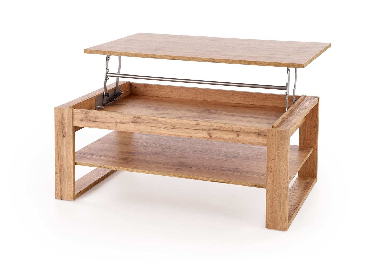 Стол трансформер с подъемной столешницей HALMAR BETTY дуб артизан