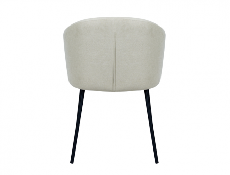 Стул обеденный VTR- М-242 кокосовое молоко + черный  