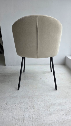 Стул обеденный VTR- М-242 кокосовое молоко + черный  