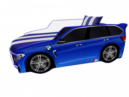 Кровать автомобиль VRN- Premium BMW P002 (синий)