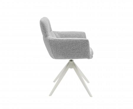 Стул обеденный поворотный VTR- R-185 (седой/белый)