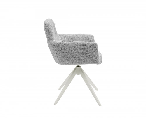Стул обеденный поворотный VTR- R-185 (седой/белый)