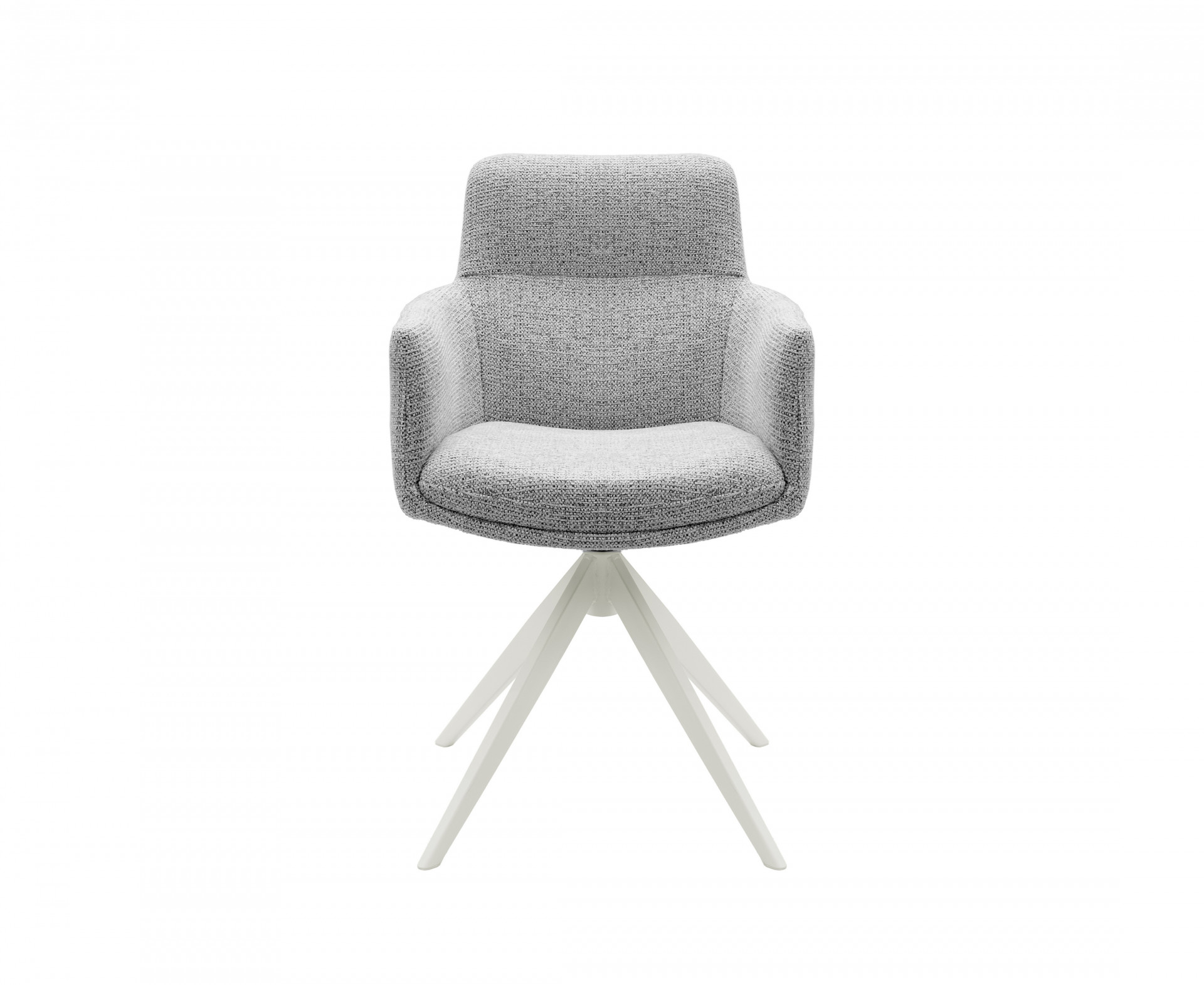 Стул обеденный поворотный VTR- R-185 (седой/белый)