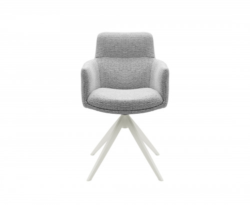 Стул обеденный поворотный VTR- R-185 (седой/белый)